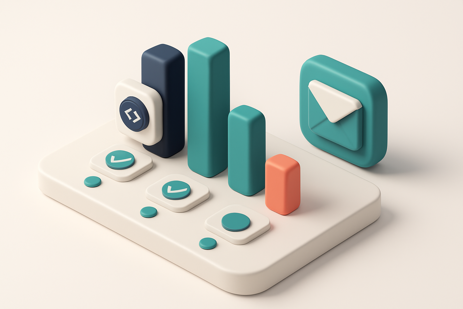 In-body 1: an isometric graph comparing features of email verification tools; visualized with icons for accuracy, integration, and API support.