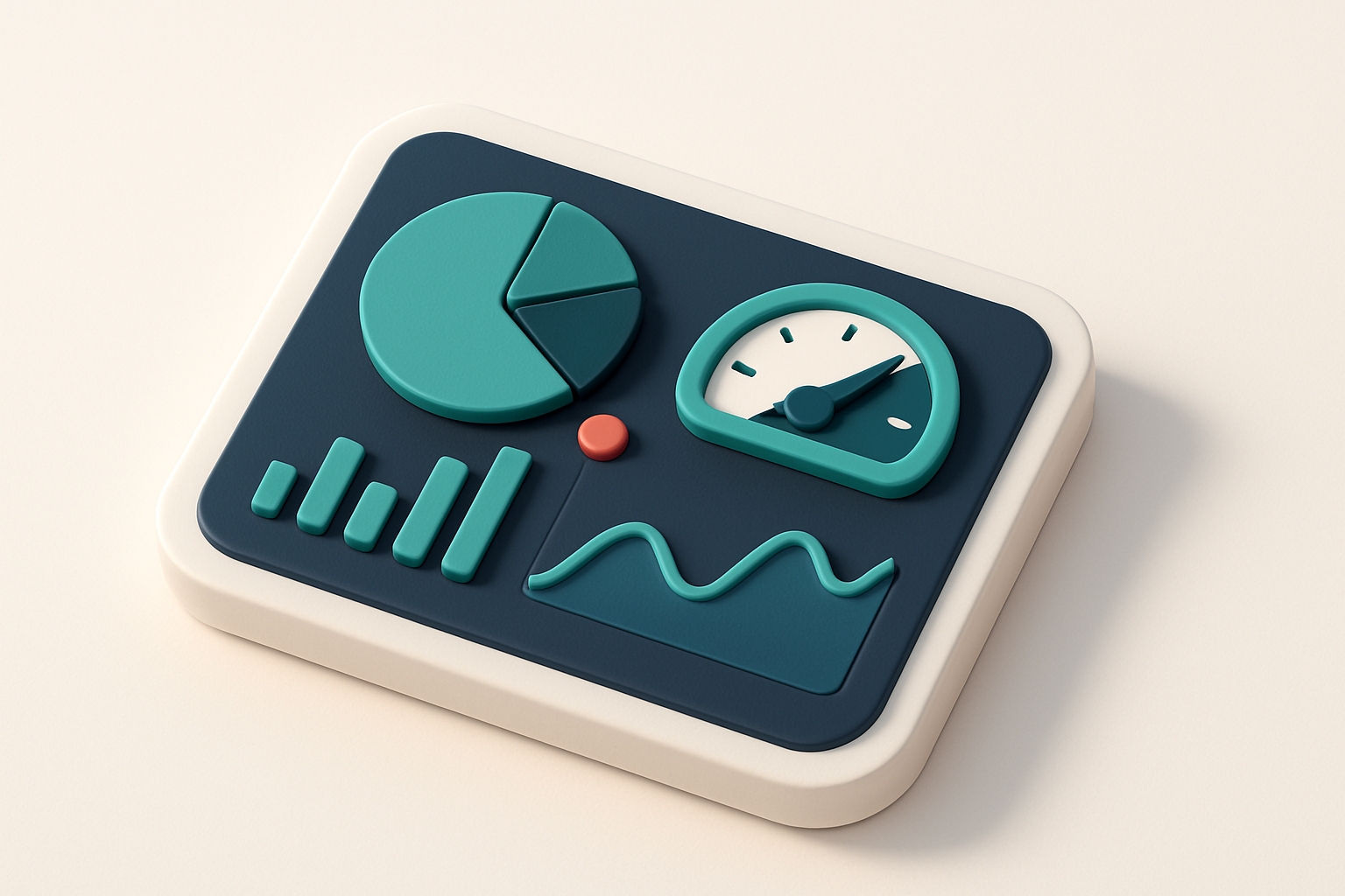 In-body 1: An isometric dashboard showing gauges and graphs measuring email list health and deliverability scores.