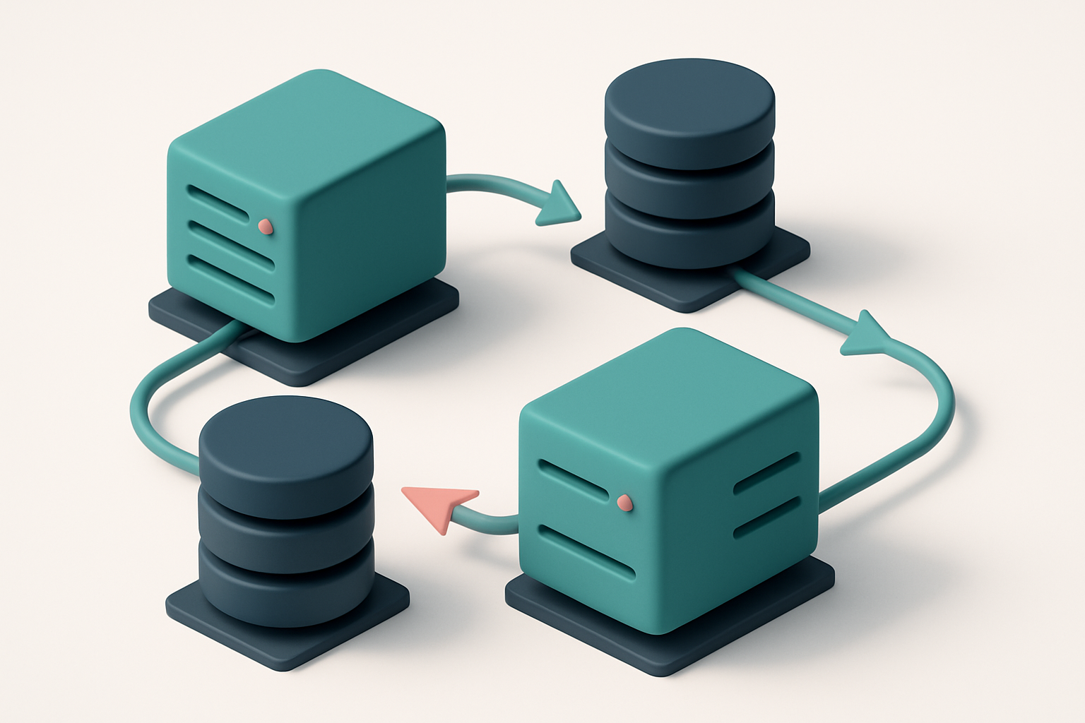In-body 1: an isometric server setup showing connections passing signals between SMTP servers and MX records