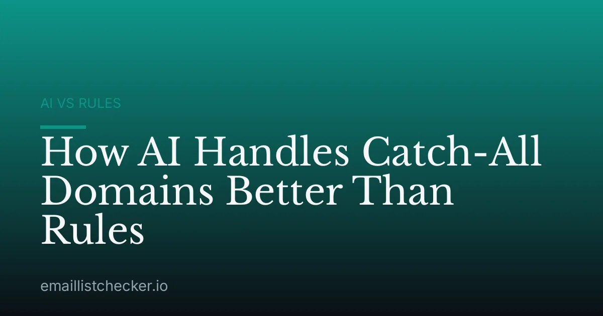 How AI Handles Catch-All Domains Better Than Rules