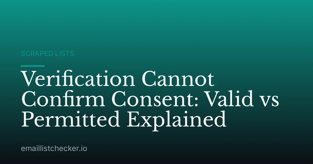 Verification Cannot Confirm Consent: Valid vs Permitted Explained