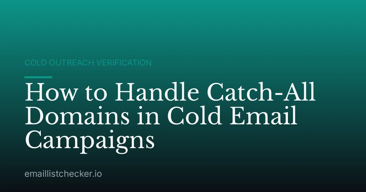 How to Handle Catch-All Domains in Cold Email Campaigns