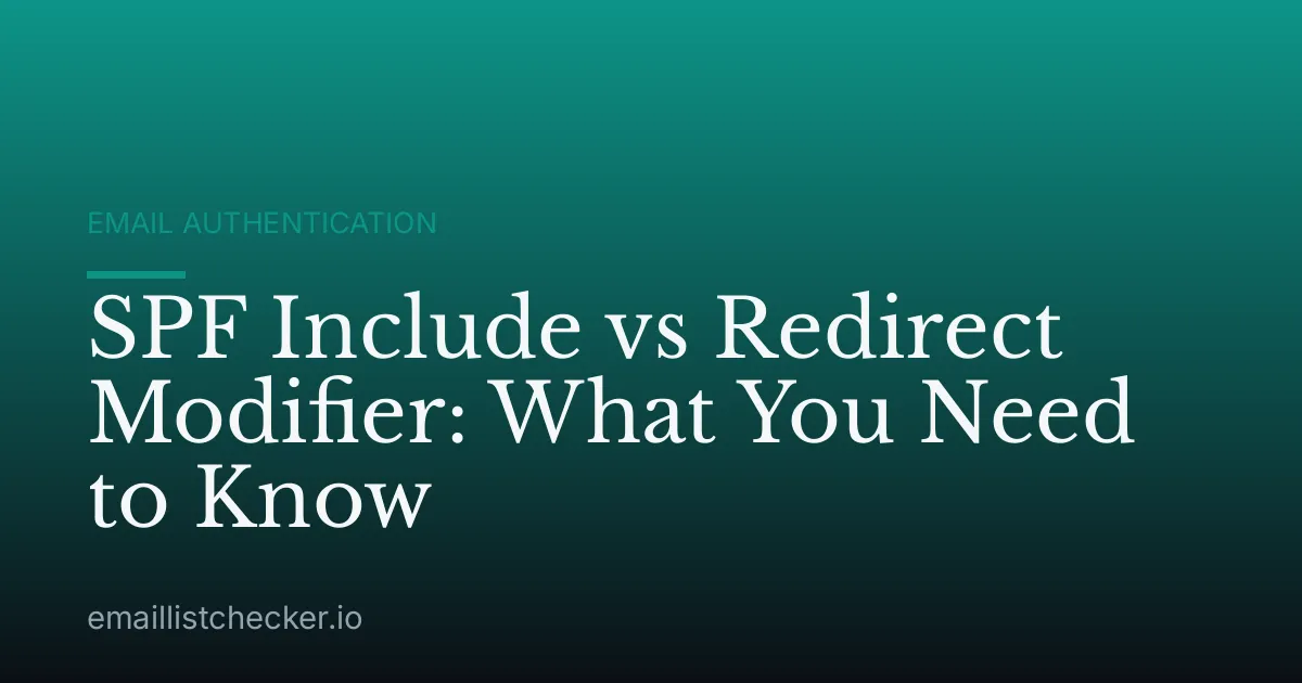 SPF Include vs Redirect Modifier: What You Need to Know