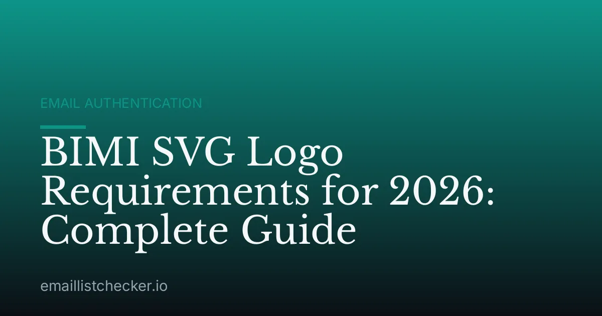 BIMI SVG Logo Requirements for 2026: Complete Guide