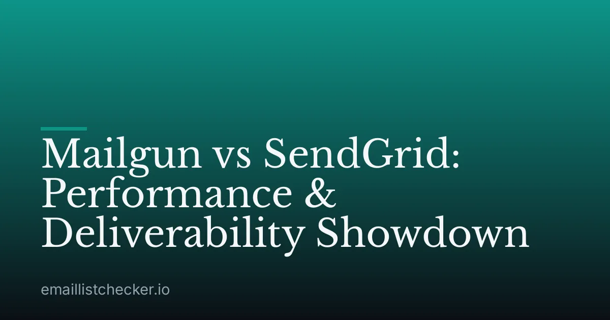 Mailgun vs SendGrid: Performance & Deliverability Showdown