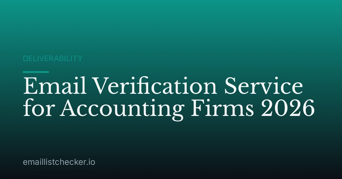 Email Verification Service for Accounting Firms 2026