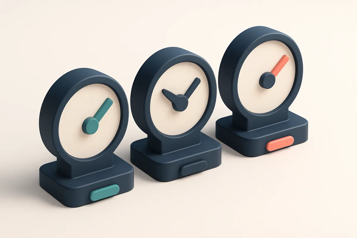 a row of three gauges with labels: Valid, Invalid, Catch-all