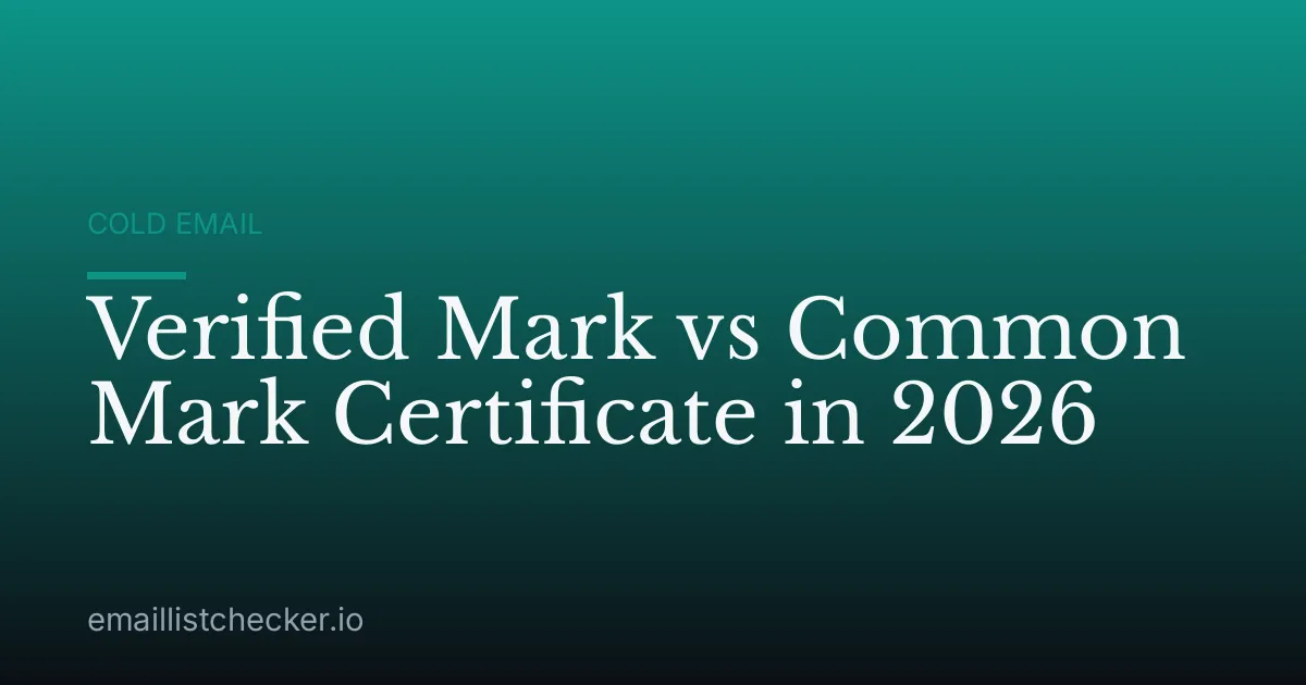 Verified Mark vs Common Mark Certificate in 2026