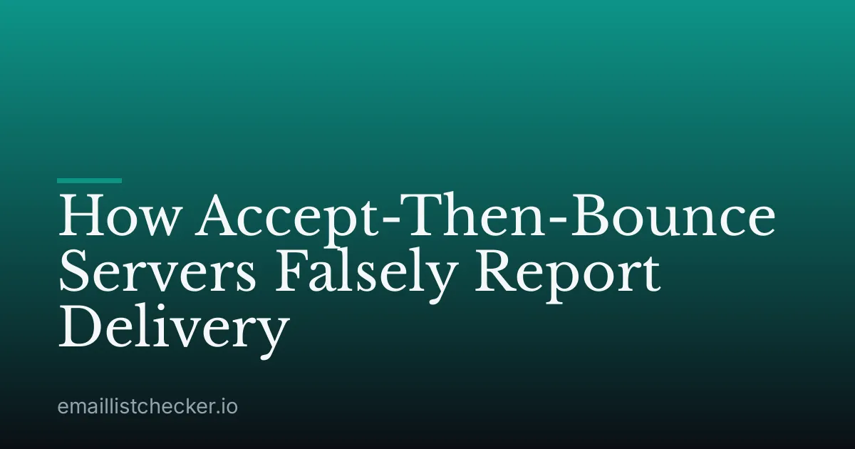 How Accept-Then-Bounce Servers Falsely Report Delivery