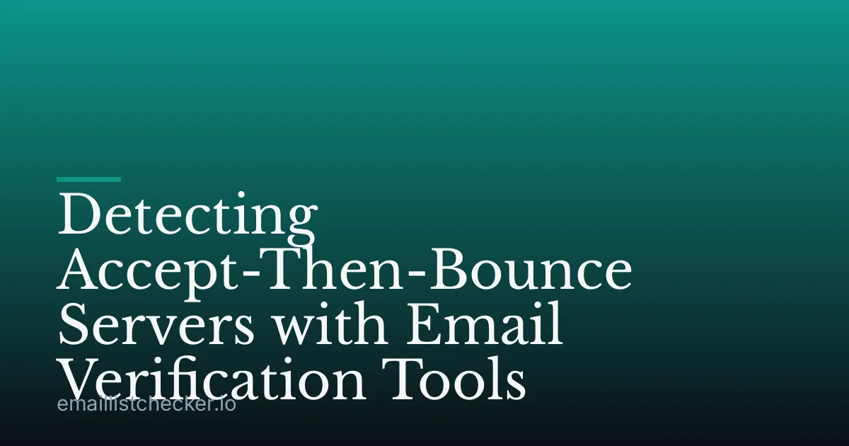 Detecting Accept-Then-Bounce Servers with Email Verification Tools