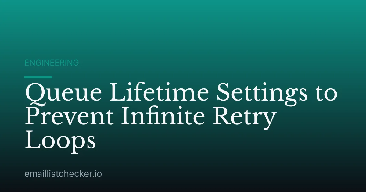 Queue Lifetime Settings to Prevent Infinite Retry Loops