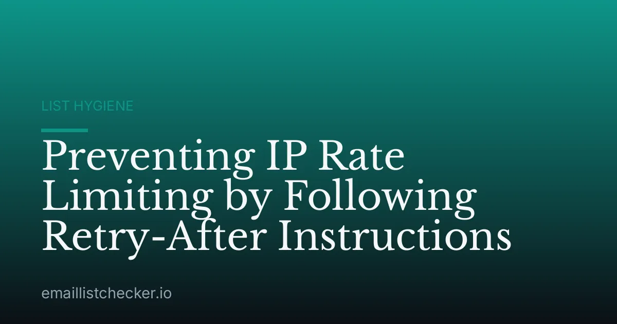 Preventing IP Rate Limiting by Following Retry-After Instructions