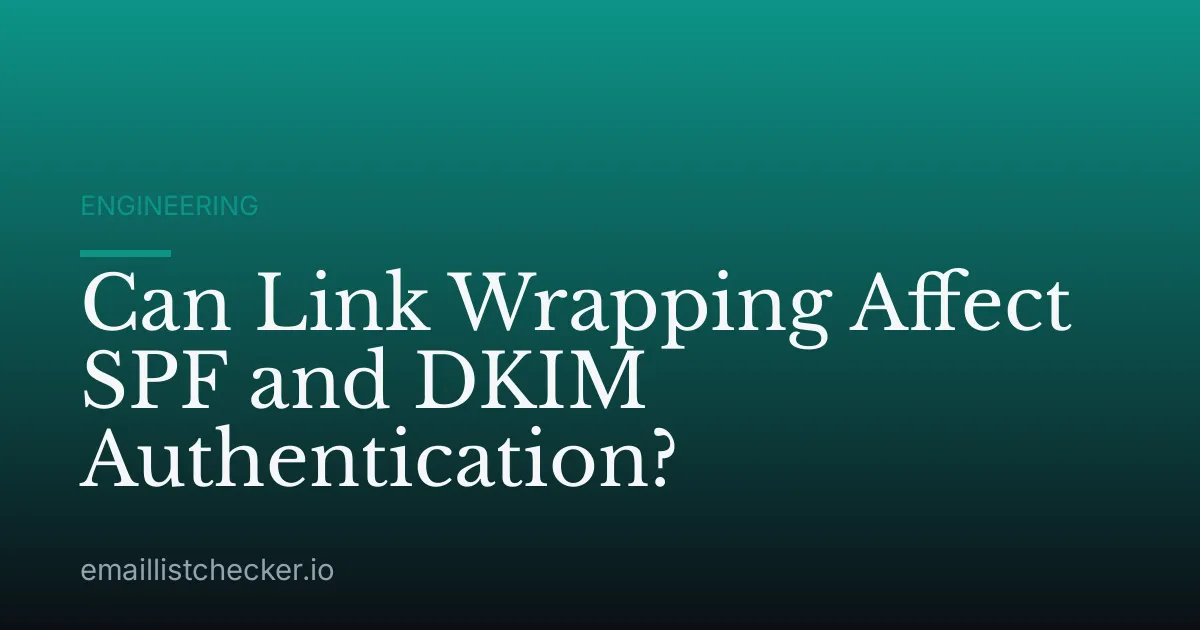 Can Link Wrapping Affect SPF and DKIM Authentication?