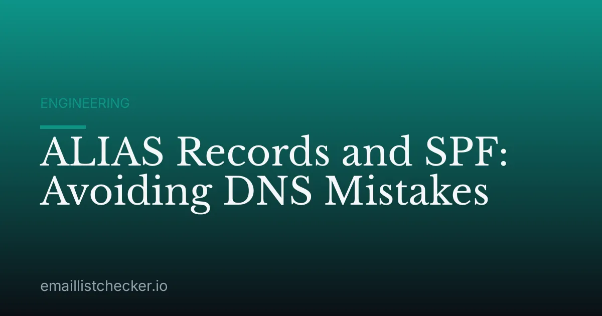 ALIAS Records and SPF: Avoiding DNS Mistakes