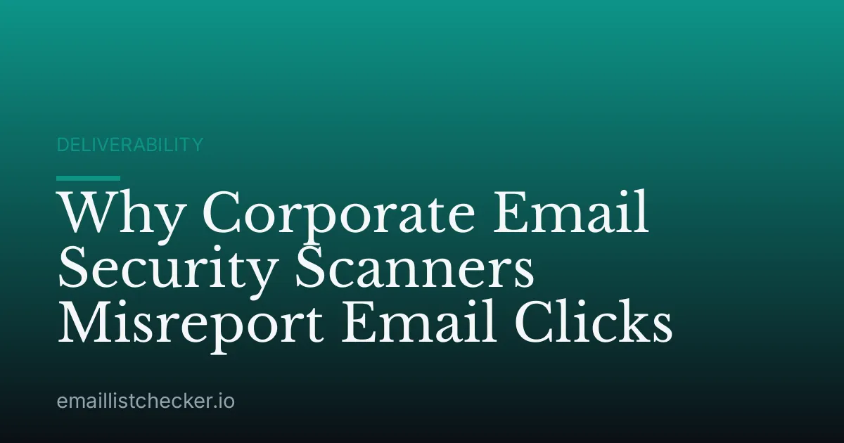 Why Corporate Email Security Scanners Misreport Email Clicks