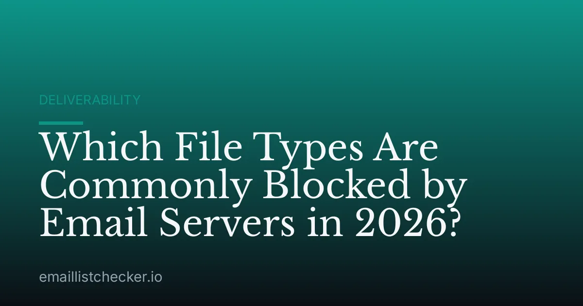 Which File Types Are Commonly Blocked by Email Servers in 2026?