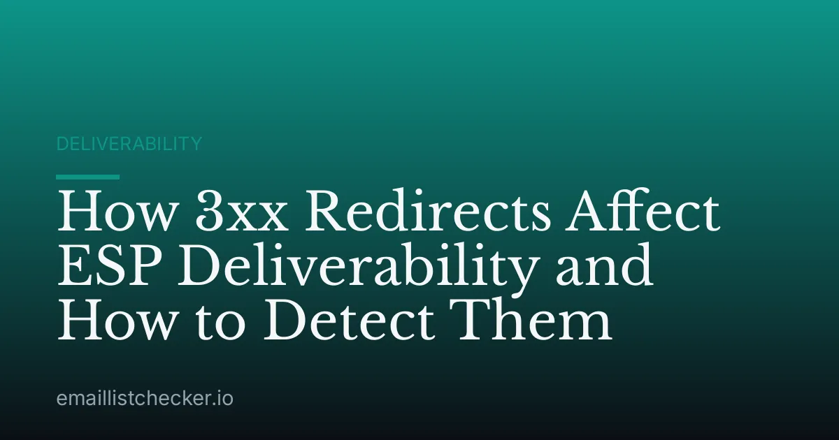 How 3xx Redirects Affect ESP Deliverability and How to Detect Them