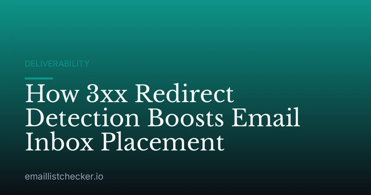 How 3xx Redirect Detection Boosts Email Inbox Placement
