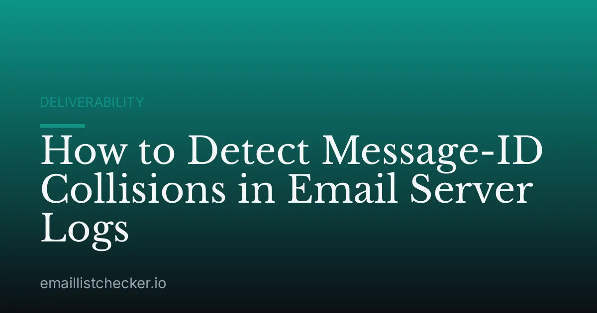 How to Detect Message-ID Collisions in Email Server Logs