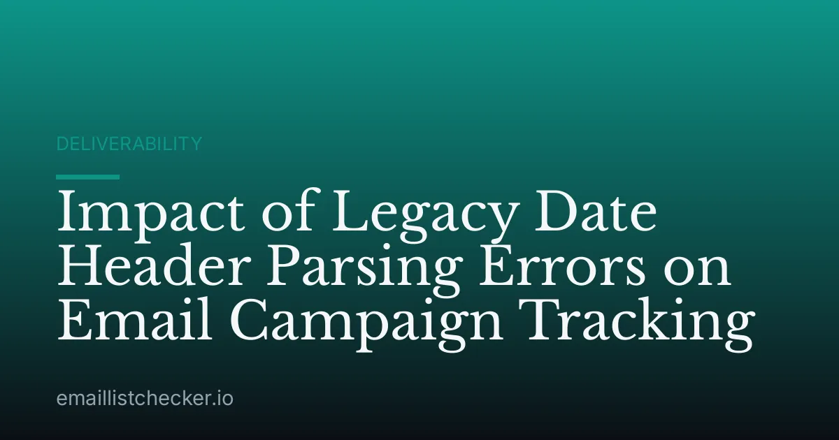 Impact of Legacy Date Header Parsing Errors on Email Campaign Tracking