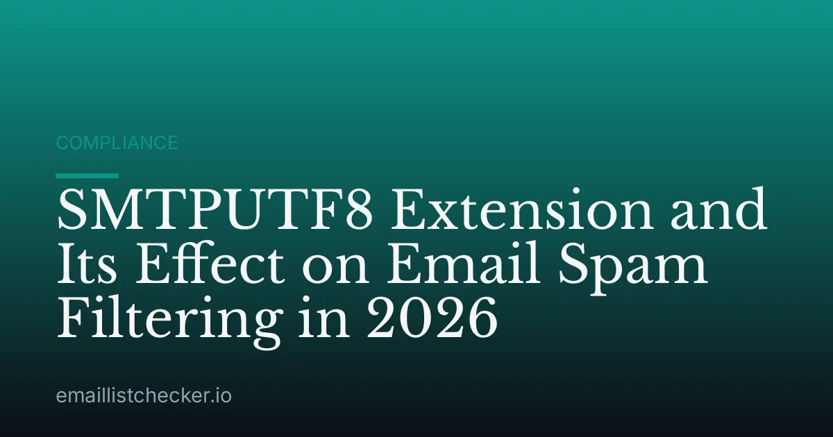 SMTPUTF8 Extension and Its Effect on Email Spam Filtering in 2026