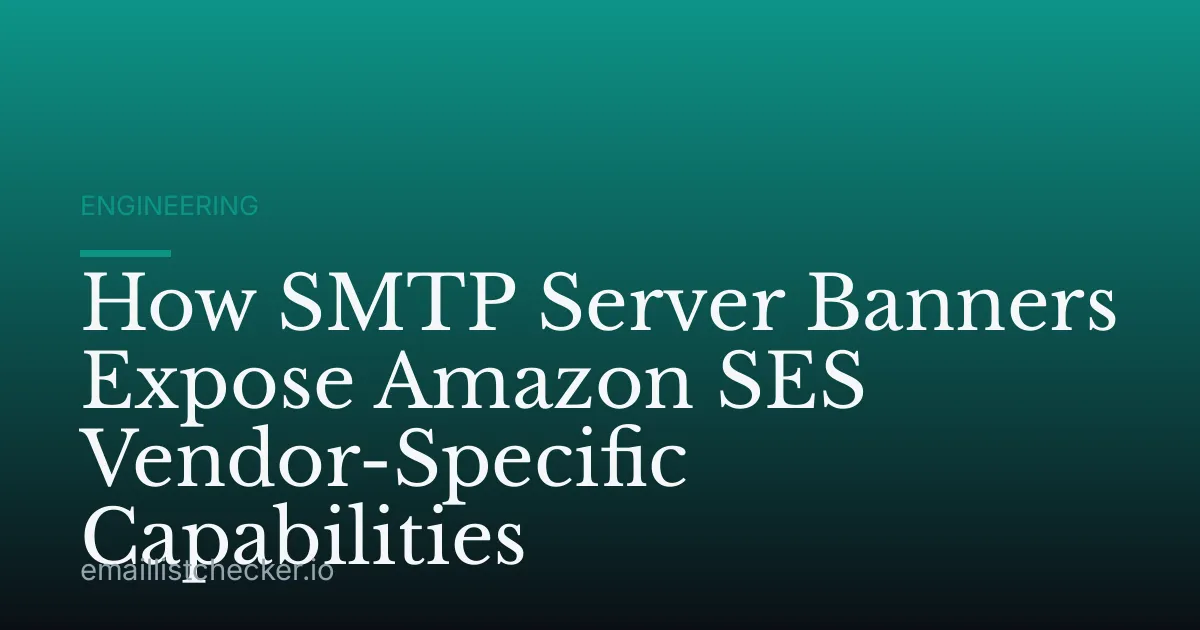 How SMTP Server Banners Expose Amazon SES Vendor-Specific Capabilities