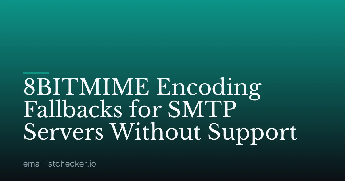 8BITMIME Encoding Fallbacks for SMTP Servers Without Support