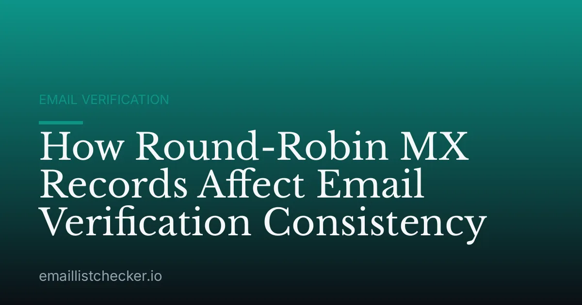 How Round-Robin MX Records Affect Email Verification Consistency