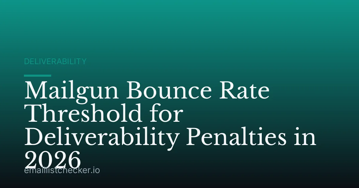 Mailgun Bounce Rate Threshold for Deliverability Penalties in 2026