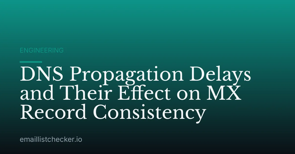 DNS Propagation Delays and Their Effect on MX Record Consistency