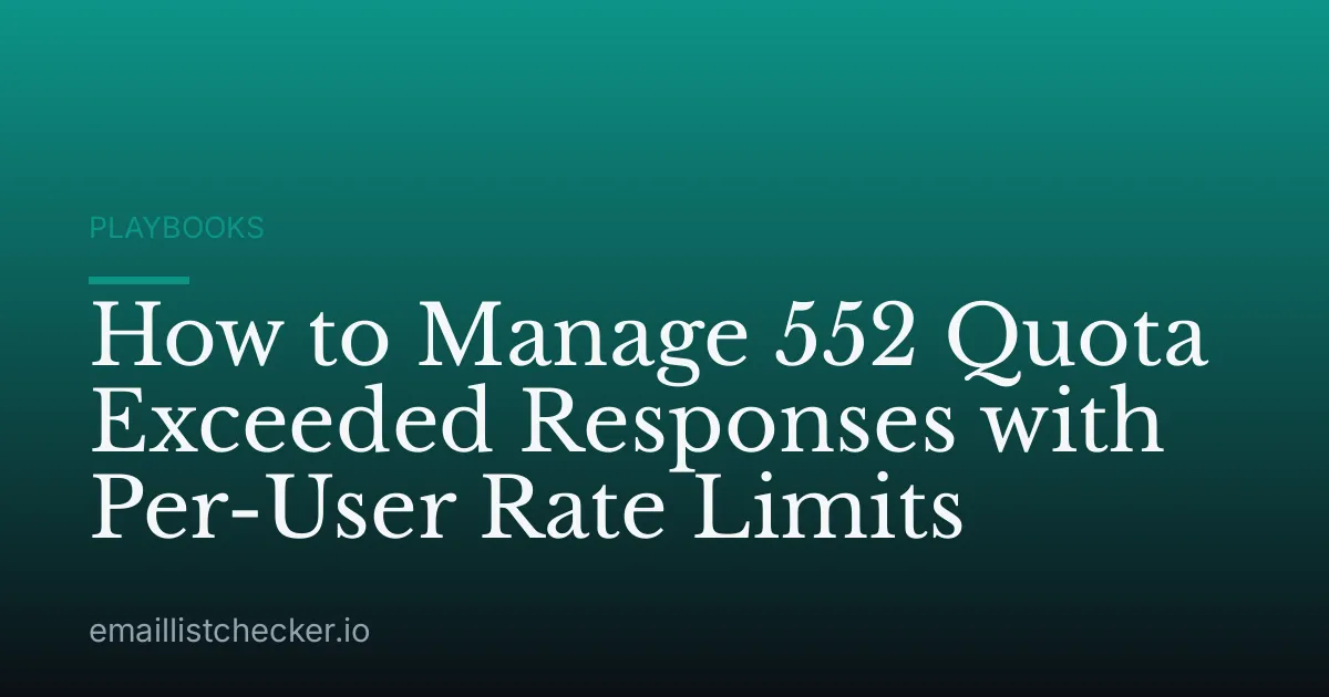 How to Manage 552 Quota Exceeded Responses with Per-User Rate Limits