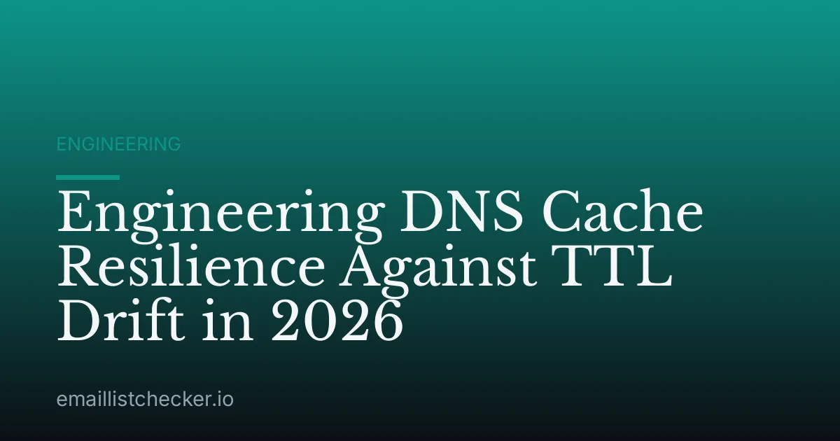 Engineering DNS Cache Resilience Against TTL Drift in 2026