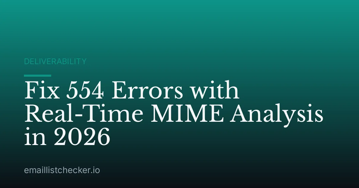 Fix 554 Errors with Real-Time MIME Analysis in 2026