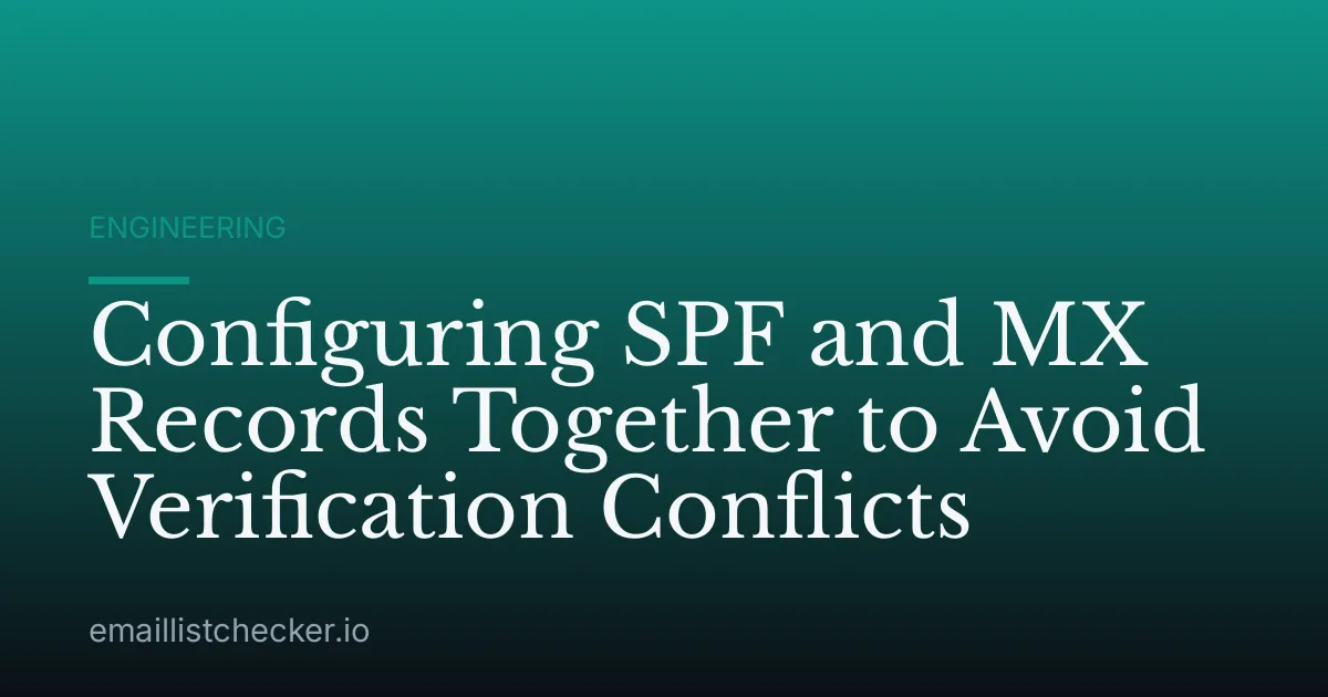 Configuring SPF and MX Records Together to Avoid Verification Conflicts