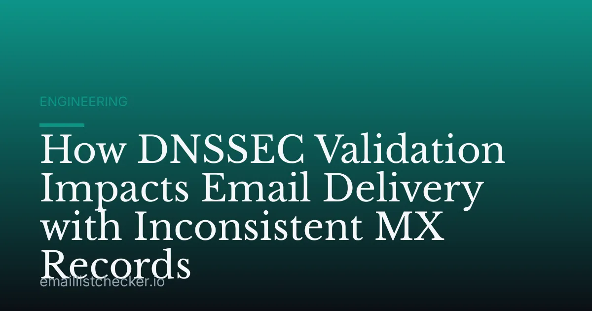 How DNSSEC Validation Impacts Email Delivery with Inconsistent MX Records