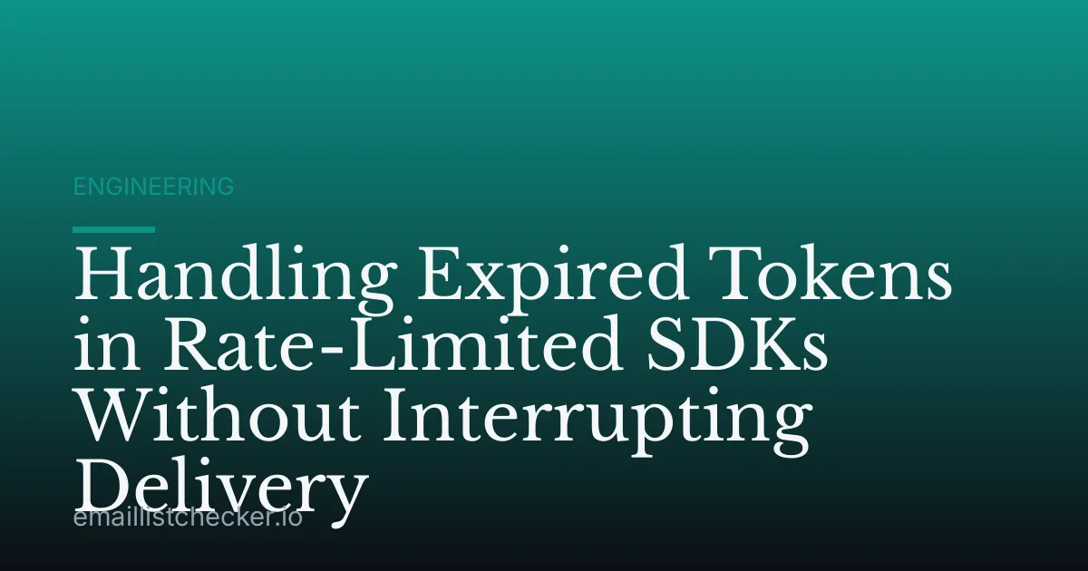 Handling Expired Tokens in Rate-Limited SDKs Without Interrupting Delivery