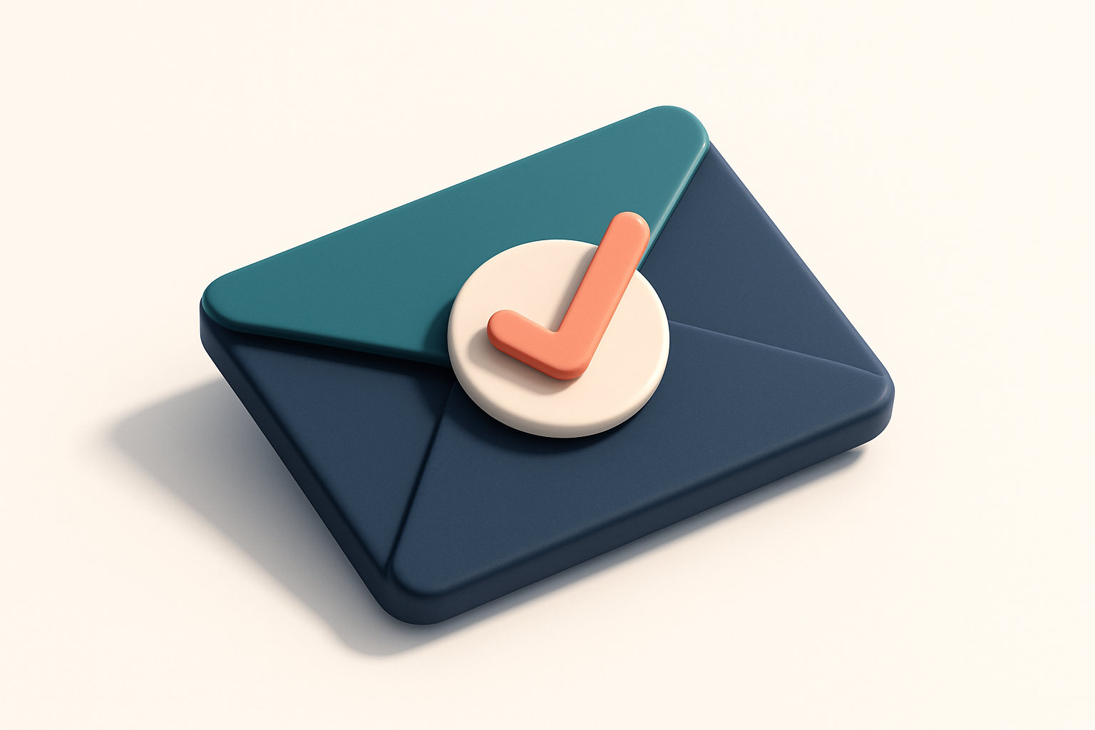 A single envelope with a checkmark