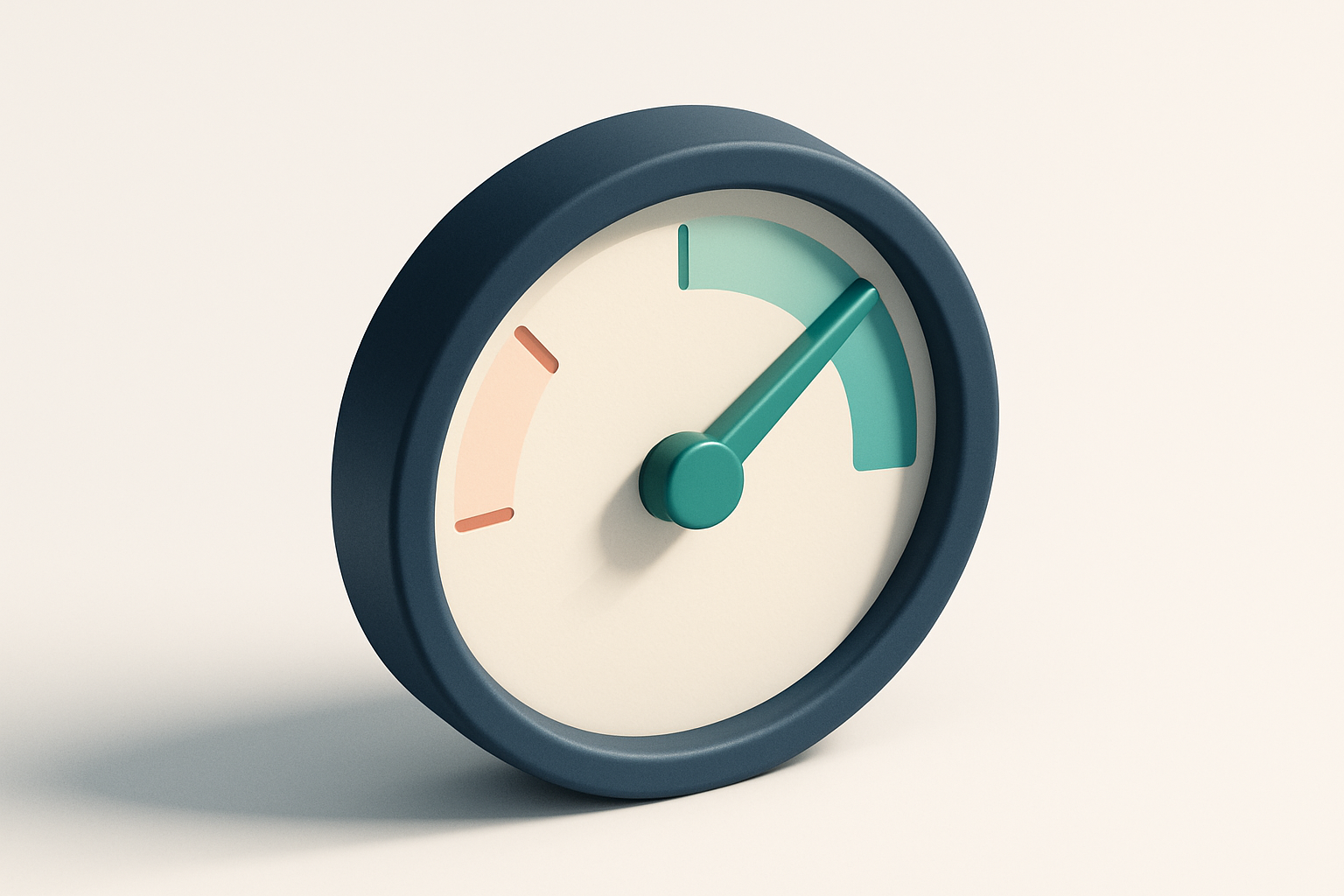 a single gauge dial with a green needle at 100%