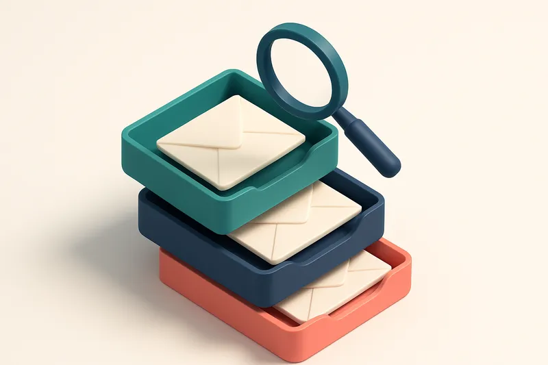 Hero: an isometric email inbox with envelopes labeled 'valid', 'invalid', and 'risky' categorized into separate trays, a
