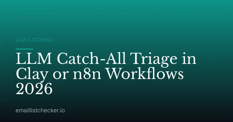 LLM Catch-All Triage in Clay or n8n Workflows 2026