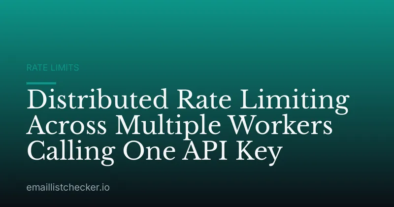Distributed Rate Limiting Across Multiple Workers Calling One API Key