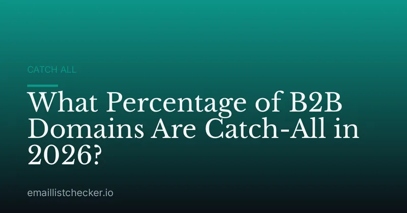 What Percentage of B2B Domains Are Catch-All in 2026?