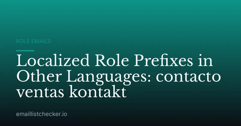 Localized Role Prefixes in Other Languages: contacto ventas kontakt