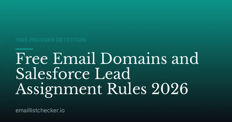 Free Email Domains and Salesforce Lead Assignment Rules 2026