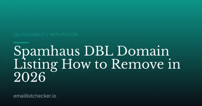 Spamhaus DBL Domain Listing How to Remove in 2026