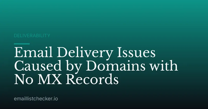 Email Delivery Issues Caused by Domains with No MX Records