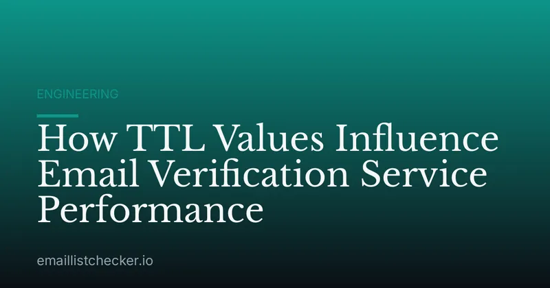 How TTL Values Influence Email Verification Service Performance