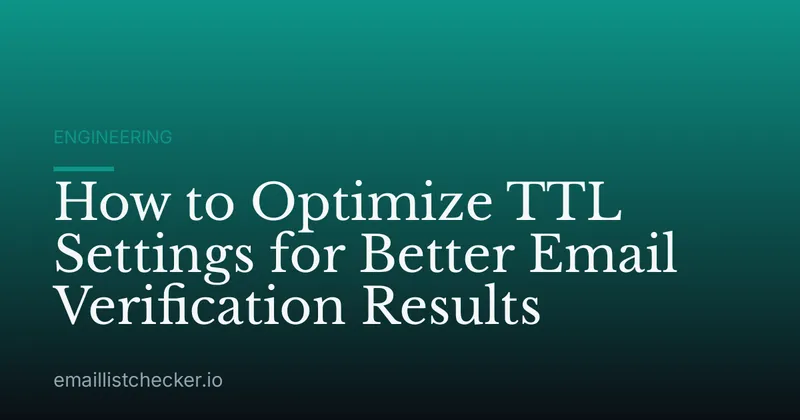 How to Optimize TTL Settings for Better Email Verification Results