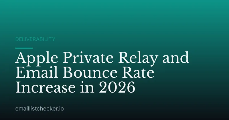 Apple Private Relay and Email Bounce Rate Increase in 2026