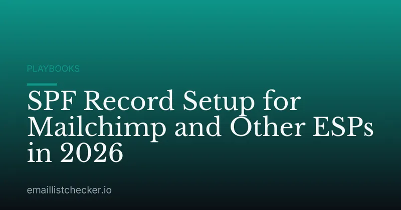 SPF Record Setup for Mailchimp and Other ESPs in 2026